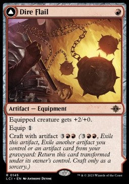 Dire Flail // Dire Blunderbuss - The Lost Caverns of Ixalan (Rare) [LCI-145] Hover Image