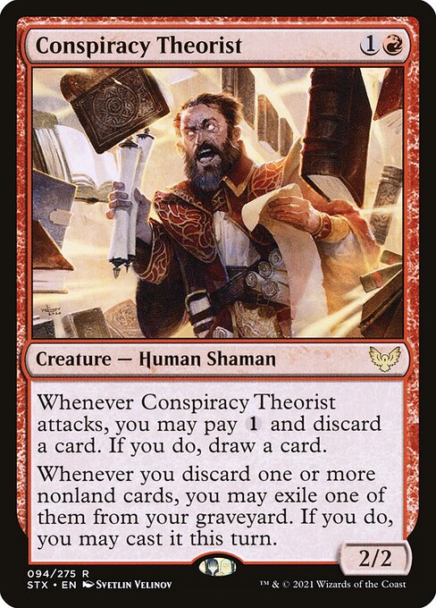 Conspiracy Theorist – Strixhaven: School of Mages (STX-94) Magic: The Gathering card Hauptbild