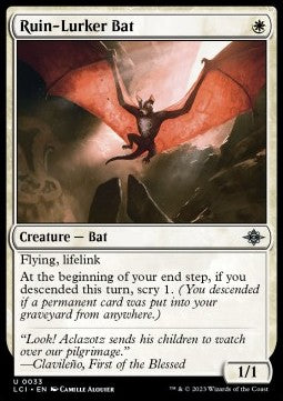 Ruin-Lurker Bat - The Lost Caverns of Ixalan (Uncommon) [LCI-33] Immagine principale del prodotto