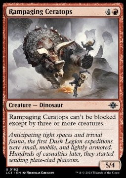 Rampaging Ceratops - The Lost Caverns of Ixalan (Uncommon) [LCI-162] Immagine principale del prodotto