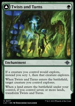 Twists and Turns // Mycoid Maze - The Lost Caverns of Ixalan (Uncommon) [LCI-217] Immagine principale del prodotto