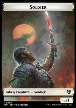 Soldier Token (W 1/1) // Satyr Token (R 1/1) - Commander Masters: Extras (Token) [XCMM-T 9/29] Immagine principale del prodotto