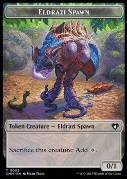 Eldrazi Spawn Token (C 0/1) // Phyrexian Beast Token (G 4/4) - Commander Masters: Extras (Token) [XCMM-T 3/34] Hover Image