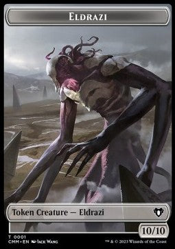 Eldrazi Token (C 10/10) // Thrull Token (B 1/1) - Commander Masters: Extras (Token) [XCMM-T 1/18]