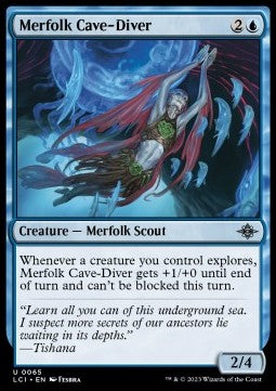 Merfolk Cave-Diver - The Lost Caverns of Ixalan (Uncommon) [LCI-65] Hover Image