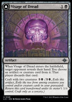 Visage of Dread // Dread Osseosaur - The Lost Caverns of Ixalan (Uncommon) [LCI-129] Immagine principale del prodotto