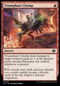 Triumphant Chomp - The Lost Caverns of Ixalan (Uncommon) [LCI-170] Hover Image