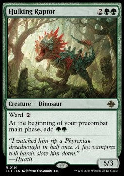 Hulking Raptor - The Lost Caverns of Ixalan (Rare) [LCI-191] Hover Image