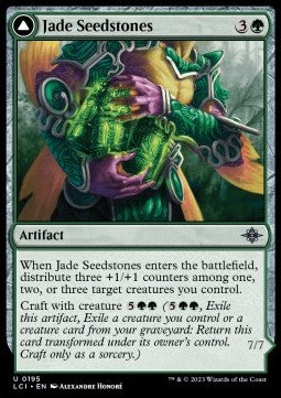 Jade Seedstones // Jadeheart Attendant - The Lost Caverns of Ixalan (Uncommon) [LCI-195] Immagine principale del prodotto