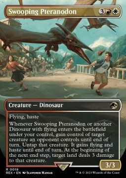 Swooping Pteranodon (V.1) - Universes Beyond: Jurassic World Collection (Rare) [REX-19] Image principale du produit