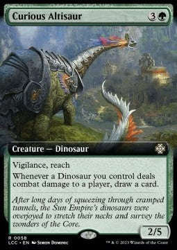 Curious Altisaur - Commander: The Lost Caverns of Ixalan: Extras (Rare) [XLCC-58]