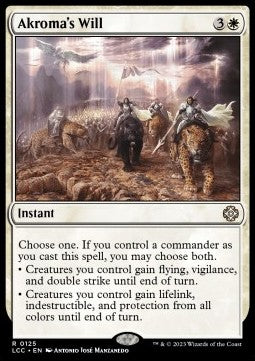 Akroma's Will - Commander: The Lost Caverns of Ixalan (Rare) [LCC-125] Main image