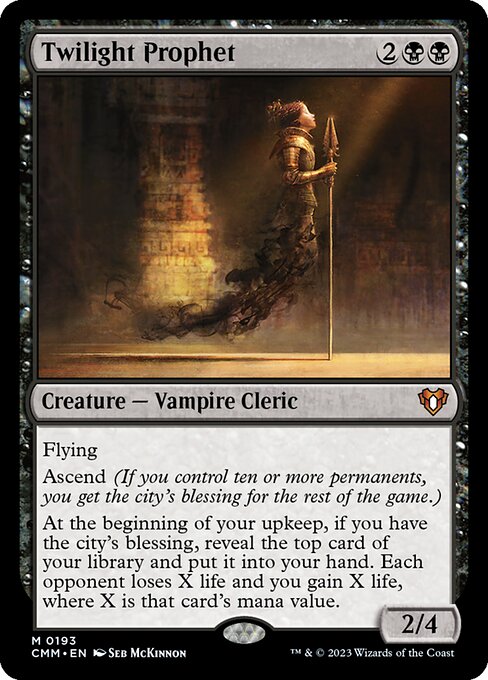 Twilight Prophet – Commander Masters (CMM-193) Magic: The Gathering card | LC-REM-20260804-15376410935628-74353dcc-7653-4c5a-b621-ae587c448657