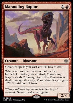 Marauding Raptor - Commander: The Lost Caverns of Ixalan (Rare) [LCC-228] Main image