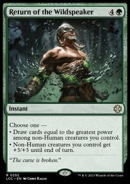 Return of the Wildspeaker - Commander: The Lost Caverns of Ixalan (Rare) [LCC-252] Hover Image