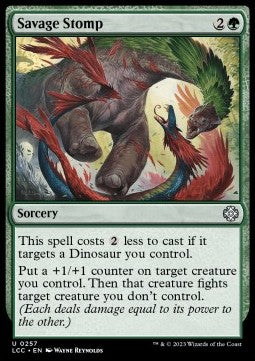Savage Stomp - Commander: The Lost Caverns of Ixalan (Uncommon) [LCC-257] Main image