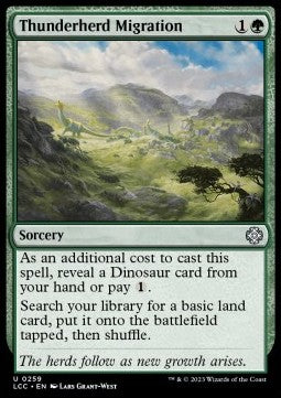 Thunderherd Migration - Commander: The Lost Caverns of Ixalan (Uncommon) [LCC-259] Main image