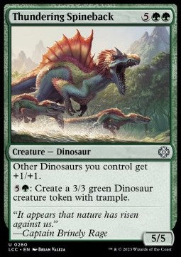 Thundering Spineback - Commander: The Lost Caverns of Ixalan (Uncommon) [LCC-260] Main image