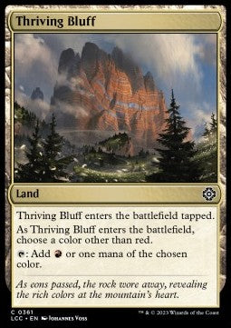 Thriving Bluff - Commander: The Lost Caverns of Ixalan (Common) [LCC-361] Hover Image
