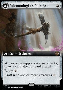 Paleontologist's Pick-Axe // Dinosaur Headdress - Commander: The Lost Caverns of Ixalan: Extras (Mythic) [XLCC-36]