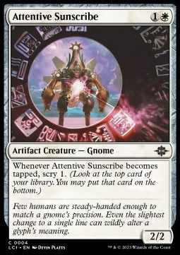 Attentive Sunscribe - The Lost Caverns of Ixalan (Common) [LCI-4] Hover Image
