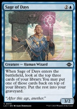 Sage of Days - The Lost Caverns of Ixalan (Common) [LCI-73] Immagine principale del prodotto