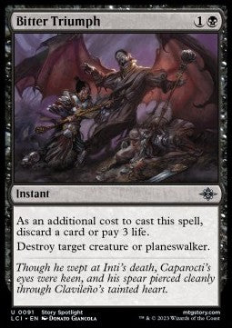 Bitter Triumph - The Lost Caverns of Ixalan (Uncommon) [LCI-91] Immagine principale del prodotto