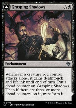 Grasping Shadows // Shadows' Lair - The Lost Caverns of Ixalan (Uncommon) [LCI-108] Immagine principale del prodotto