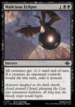 Malicious Eclipse - The Lost Caverns of Ixalan (Uncommon) [LCI-111] Immagine principale del prodotto