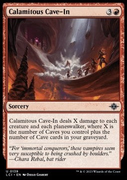 Calamitous Cave-In - The Lost Caverns of Ixalan (Uncommon) [LCI-139] Immagine principale del prodotto