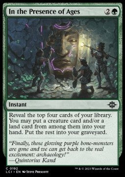 In the Presence of Ages - The Lost Caverns of Ixalan (Common) [LCI-192] Immagine principale del prodotto
