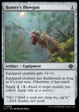 Hunter's Blowgun - The Lost Caverns of Ixalan (Common) [LCI-255] Hover Image