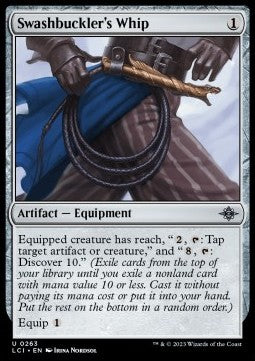 Swashbuckler's Whip - The Lost Caverns of Ixalan (Uncommon) [LCI-263] Hover Image
