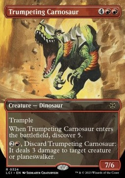 Trumpeting Carnosaur - The Lost Caverns of Ixalan: Extras (Rare) [XLCI-324] Hover Image