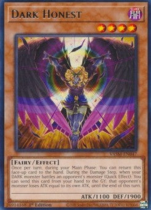 Dark Honest — Valiant Smashers (VASM-047) Yu-Gi-Oh! card Hauptbild