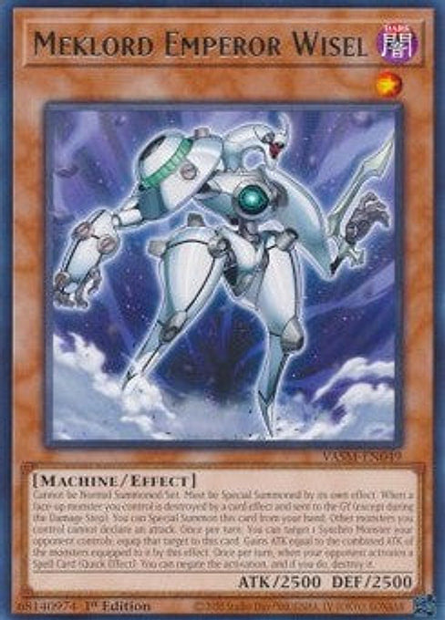 Meklord Emperor Wisel — Valiant Smashers (VASM-049) Yu-Gi-Oh! card Main image