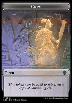 Copy Token // Dinosaur Token (G 3/3 Trample) - The Lost Caverns of Ixalan: Tokens (Token) [TLCI-CT 1/10] Main image