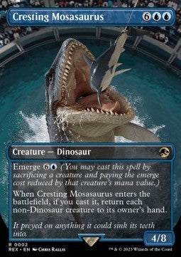 Cresting Mosasaurus (V.1) - Universes Beyond: Jurassic World Collection (Rare) [REX-2]