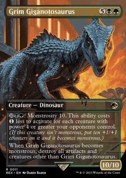 Grim Giganotosaurus (V.1) - Universes Beyond: Jurassic World Collection (Rare) [REX-11] Main image