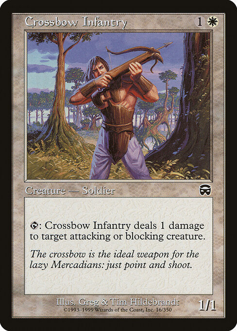 Crossbow Infantry – Mercadian Masques (MMQ-16) Magic: The Gathering card | LC-REM-20260804-15359469224268-744c2177-3140-48a1-95a4-2f0a27ca5b2f