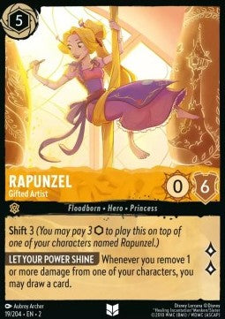 Rapunzel - Gifted Artist - Rise of the Floodborn (Uncommon) [2ROF-19] Hover Image