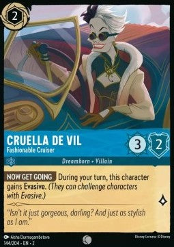Cruella De Vil - Fashionable Cruiser - Rise of the Floodborn (Common) [2ROF-144] Image principale du produit