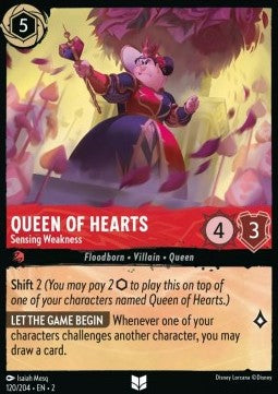 Queen of Hearts - Sensing Weakness - Rise of the Floodborn (Uncommon) [2ROF-120] Immagine principale del prodotto