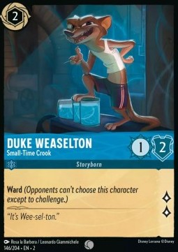 Duke Weaselton - Small-Time Crook - Rise of the Floodborn (Common) [2ROF-146] Image principale du produit