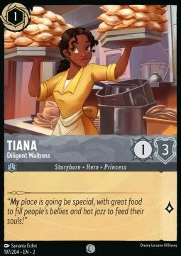 Tiana - Diligent Waitress - Rise of the Floodborn (Common) [2ROF-197] Imagen principal del producto