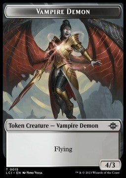 Vampire Demon Token (WB 4/3) // Treasure Token (V.2) - The Lost Caverns of Ixalan: Tokens (Token) [TLCI-T 15/REX02]