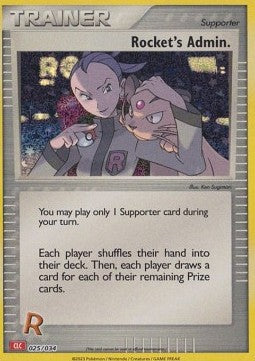 Rocket's Admin. - Pokémon Trading Card Game Classic: Charizard & Ho-Oh ex Deck (Fixed) [CLC-025] Image principale du produit