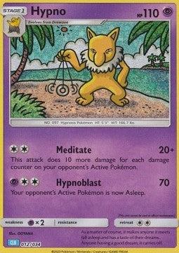 Hypno - Pokémon Trading Card Game Classic: Blastoise & Suicune ex Deck (Fixed) [CLB-012] Imagen principal del producto
