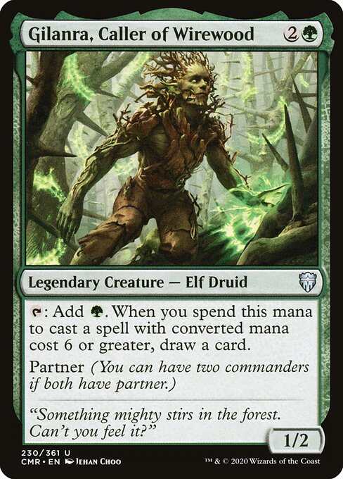 Gilanra, Caller of Wirewood – Commander Legends (CMR-230) Magic: The Gathering card