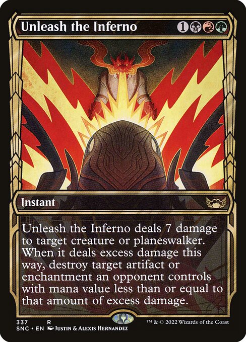 Unleash the Inferno – Streets of New Capenna (SNC-337) Magic: The Gathering card | LC-REM-20260804-15383586046284-746c267f-ae38-45f4-9dca-8c7278843526 Imagen principal del producto